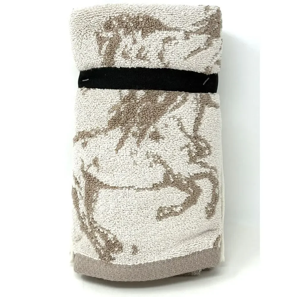 Wrangler Horse Hand Towels Tan Beige Mustangs Set Of 2 Pcs NWT Ivory